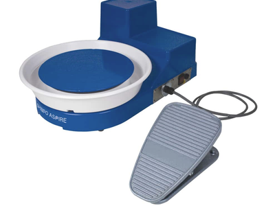 Shimpo Aspire Pottery Wheel with foot press.