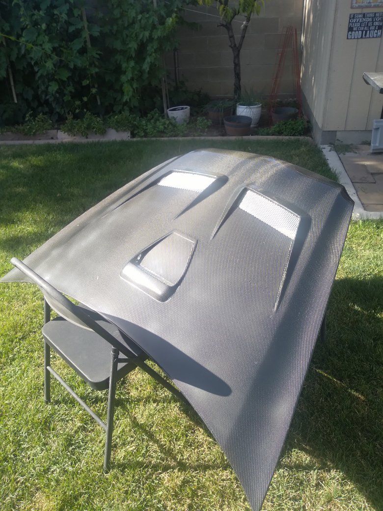 Carbon Fiber Hood with Vents - Lightweight Performance for Aftermarket Car Enthusiasts