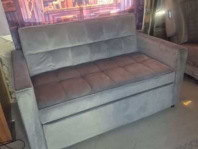 Compact RV Sleeper Sofa Couch - Converts to Bed, Space-Saving Design