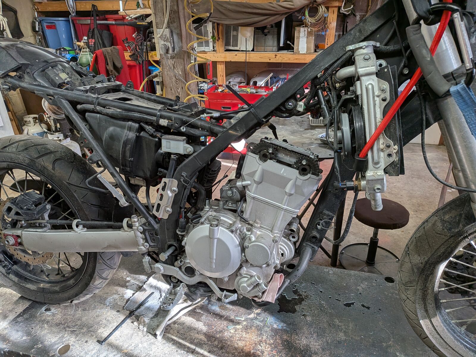 Parting Out 2009 Kawasaki KLX300 Electric-Start Engine:KLX250, KLX250S, KLX300R