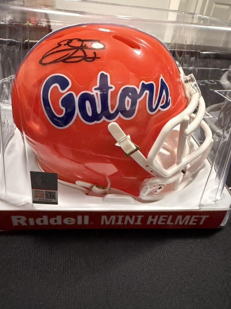 New Gators Signed Emmitt Smith Mini Helmet
