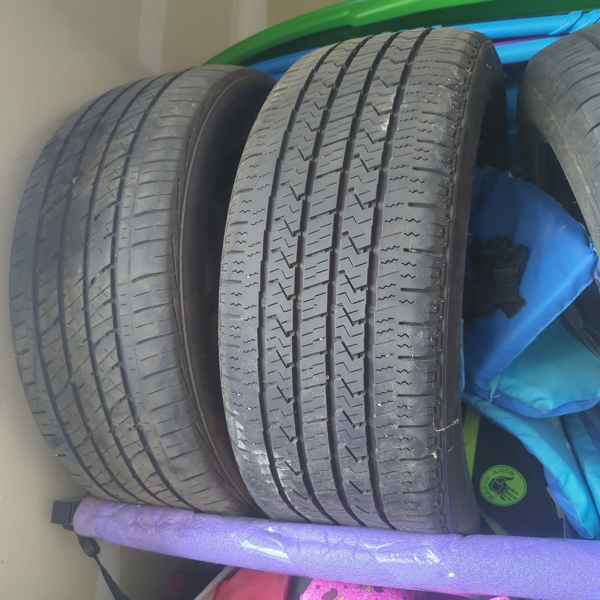 245/50R20 102H Size Snow Tires (two) with good tre