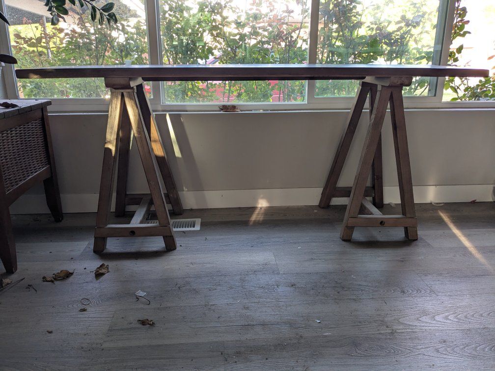 long wooden table