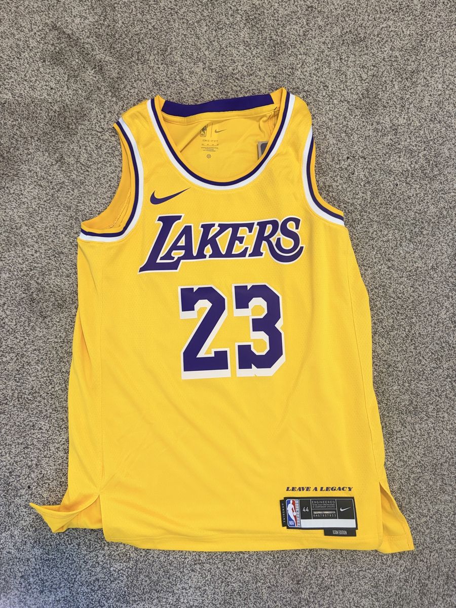 Nike NBA Los Angeles Lakers LeBron James #23 Icon Edition Jersey Size M