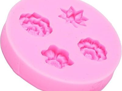 Rose Flower Silicone Mold Mixed Shape Rose Fondant Pattern for Cake Chocolate Resin with Food Grade Safe Reusable Easy Release