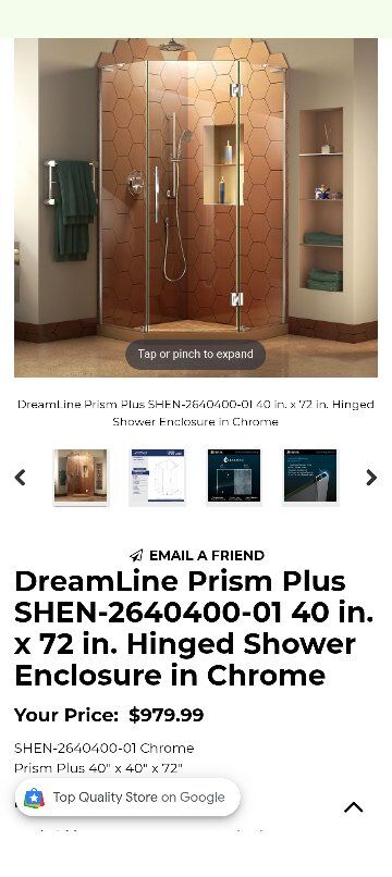 Dream line shower doors