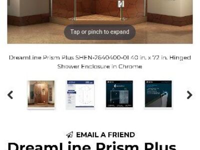 Dream line shower doors