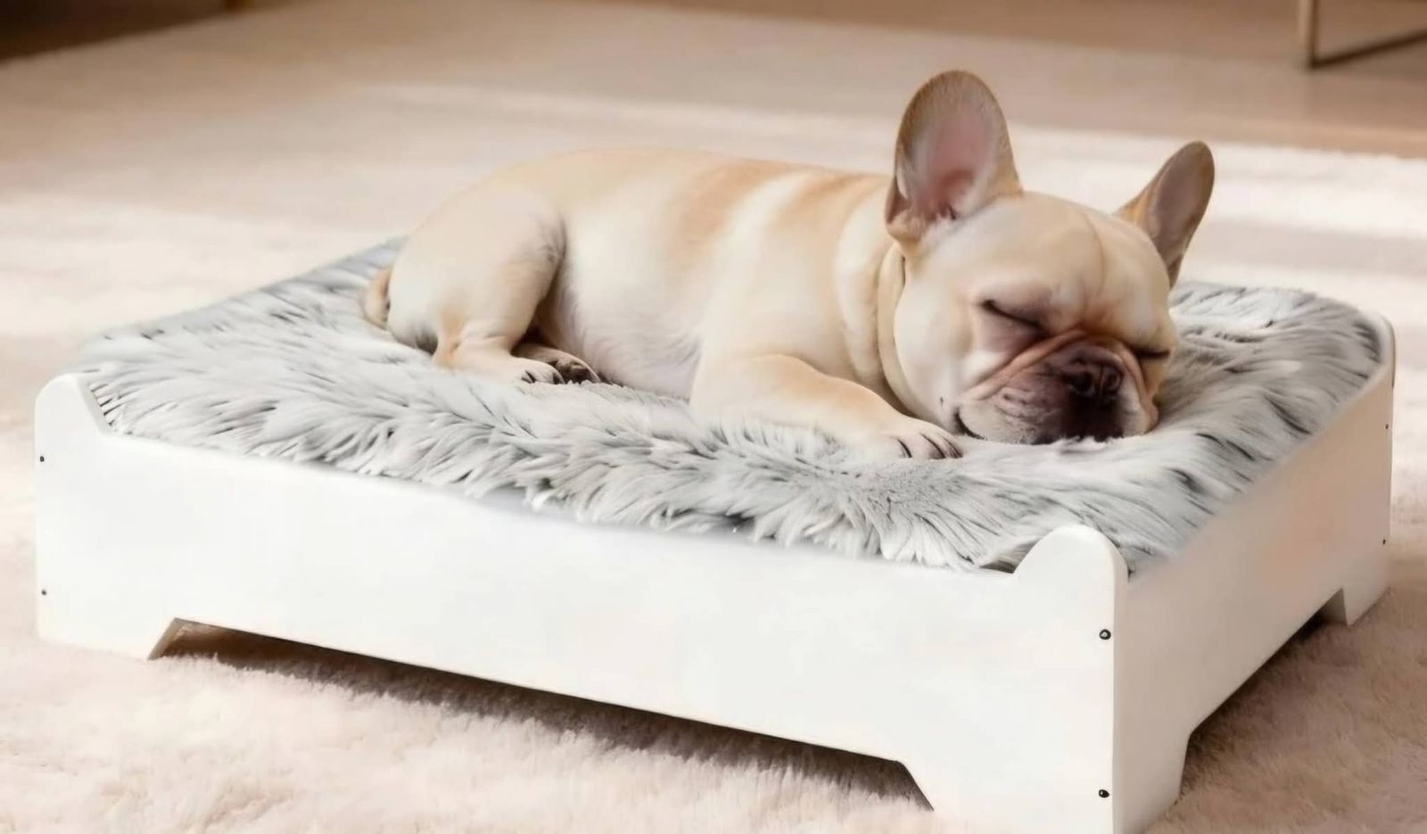 Small elevated dog bed