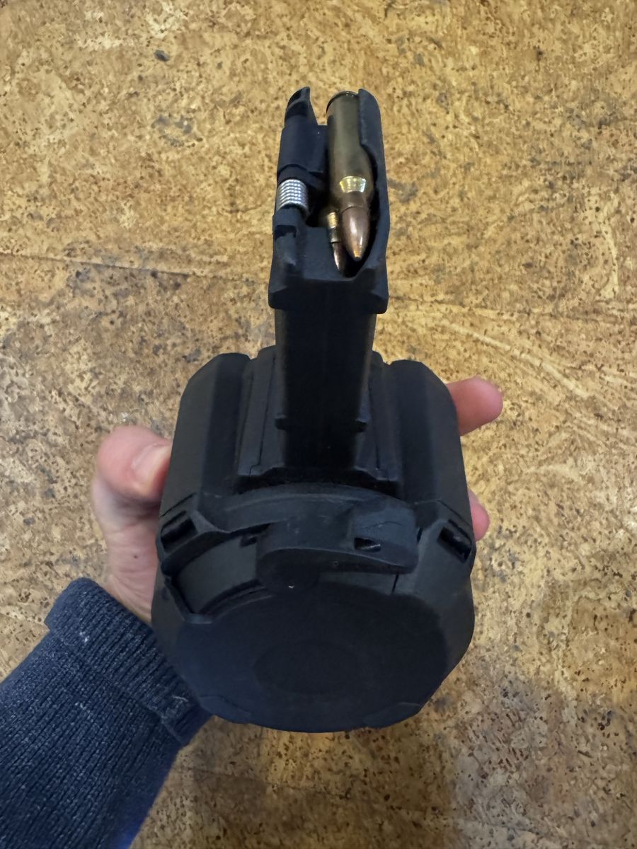 5.56x45 Magpul PMAG D-60 Drum Magazine – Loaded