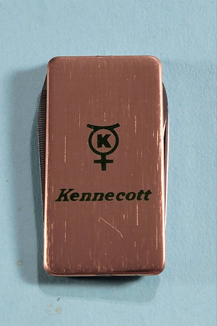 Vintage Kennecott Copper Money Clip Pocket Knife