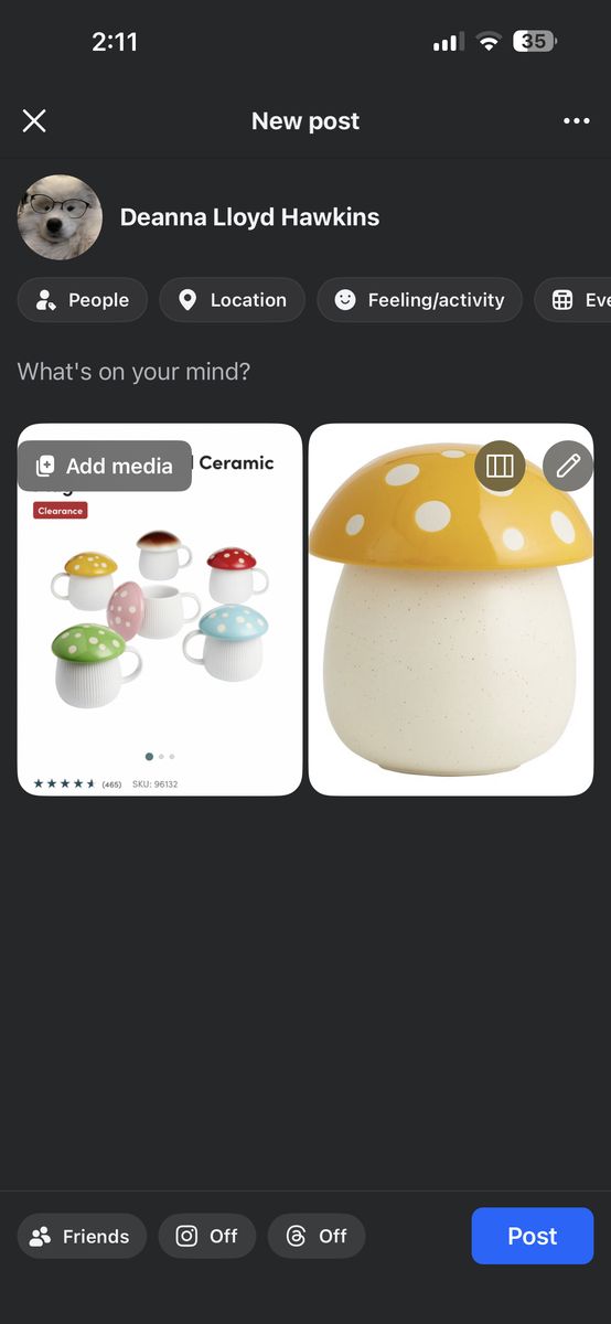 ISO World Market Mushroom Canister Or Mugs