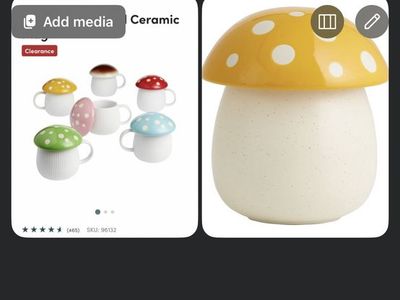 ISO World Market Mushroom Canister Or Mugs