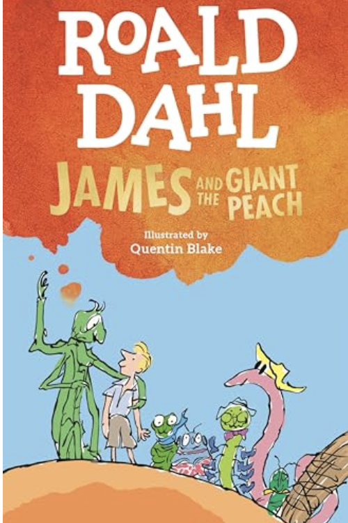 James and the Giant Peach by Roald Dahl, Illustrated by Quentin Blake - Children's Fiction Book