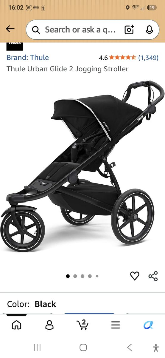 Thule Urban Glide 2 stroller with accessories