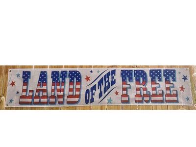 Land of the Free Nylon Banner