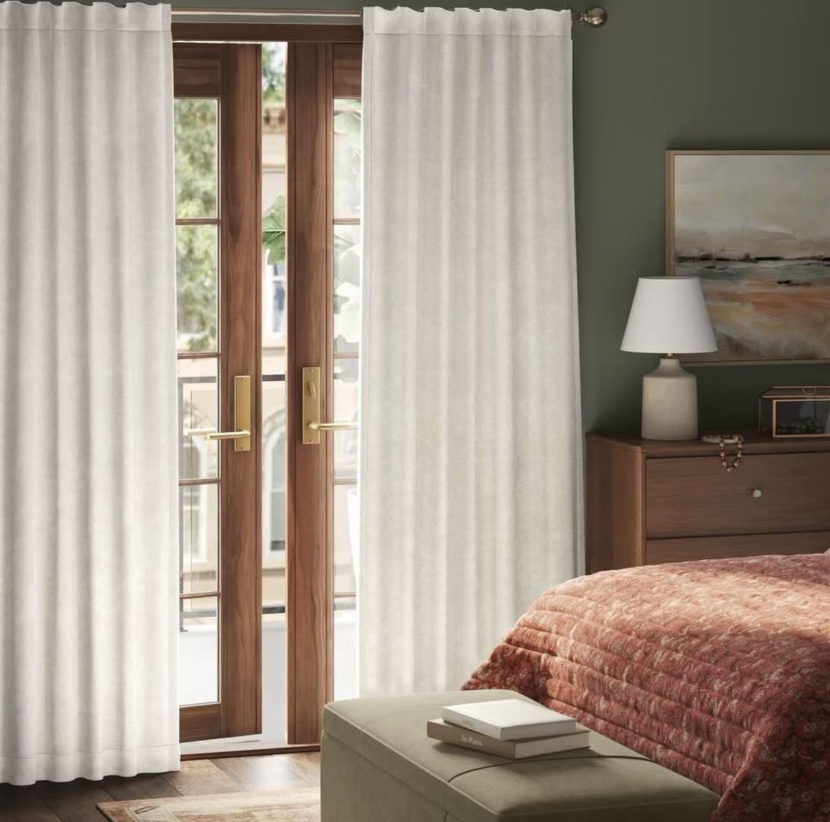 Project62 Ivory Chenille Velvet Blackout Curtains