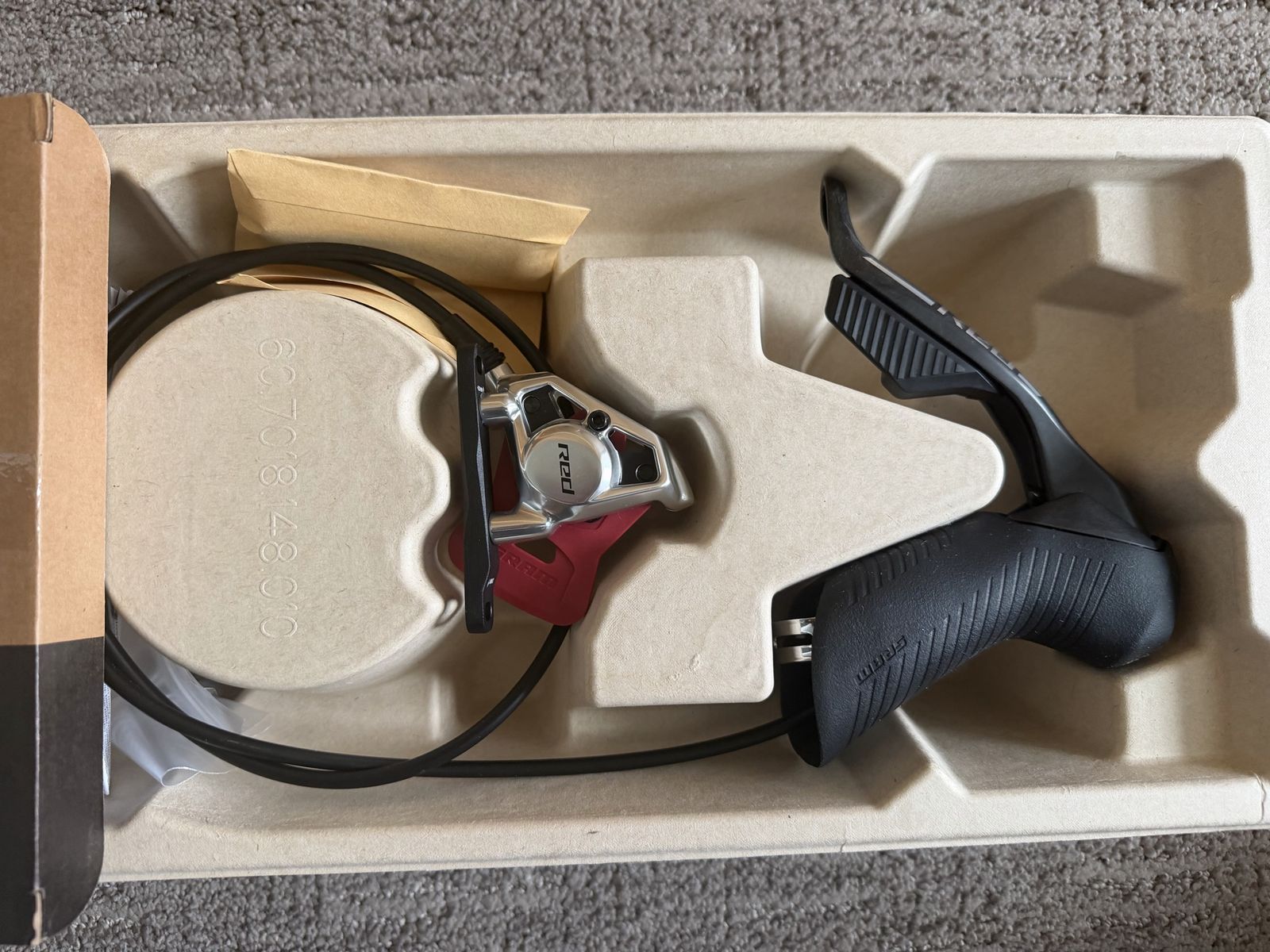 SRAM RED eTap AXS HRD Shift/Brake Lever and Hydraulic Disc Caliper - Left/Front