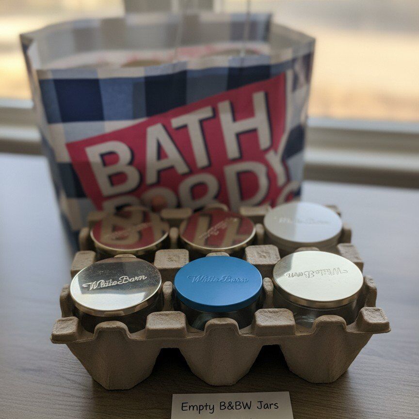 Empty Bath & Body Works 3-Wick Candle Jars