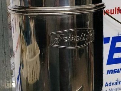 Frizzlife Stainless Steel Gravity Water Filter System - Countertop Purifier Dispenser