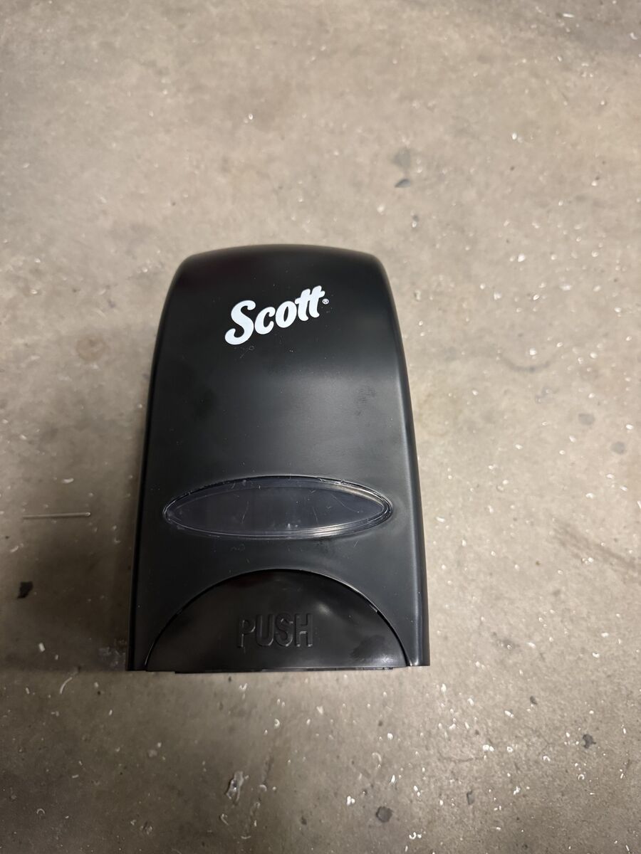 Scott® Essential 92145 33.8 fl. oz. Black Manual Liquid Skin Care / Hand Soap Dispenser