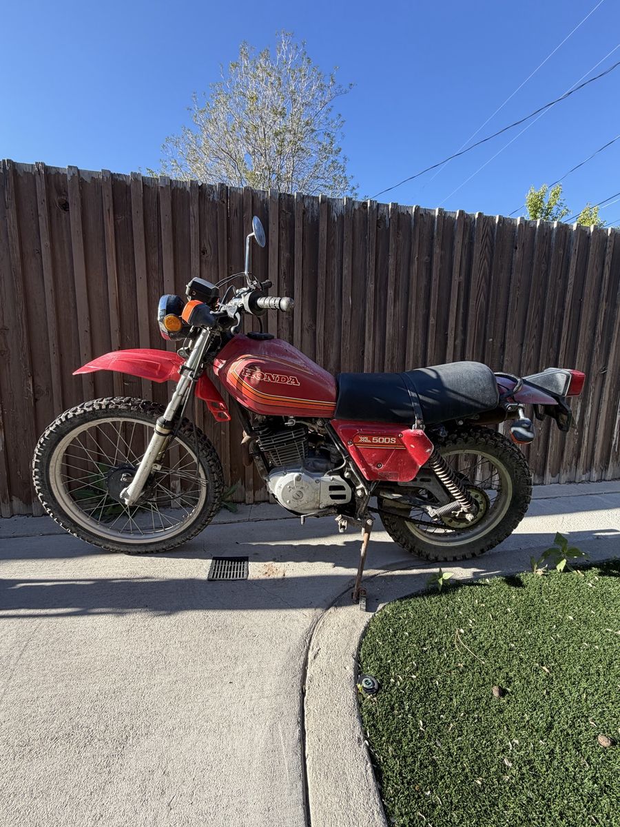 Honda enduro . Vintage . 1980 Xl500 s