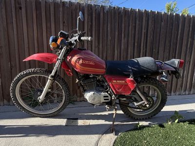 Honda enduro . Vintage . 1980 Xl500 s