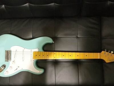 GFS Xaviere Pro870 Electric Guitar - Daphne Blue - Maple Neck - Alder Body - Alnico V Pickups