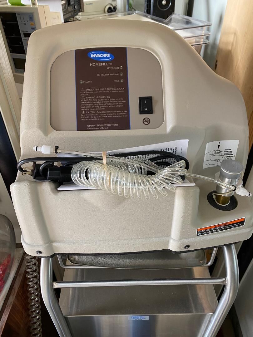 Invacare homefill 2 medical oxygen tank filling machine