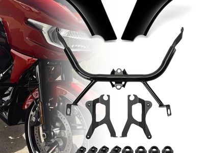 2024-up Harley Touring Road Glide- Fairing Panel w/ Support Bracket kit Lower Fairing Spoiler Cover