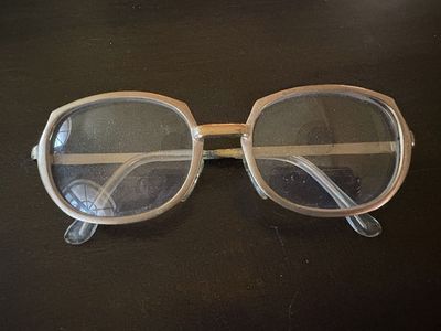 Vintage Pair (1960s?) of Gold Metal Eyeglasses