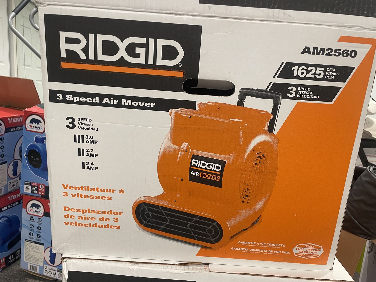 7 Like New (used 1x) floor fans