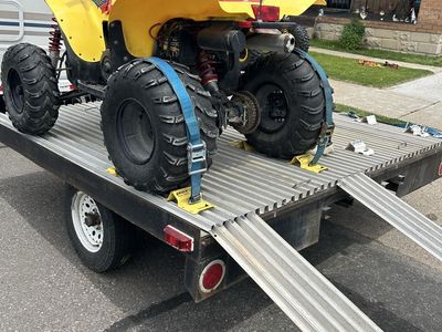 Aluminum and steel frame trailer 8 x 8