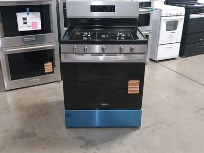 NEW WHIRLPOOL STAINLESS 5 BURNER GAS RANGE