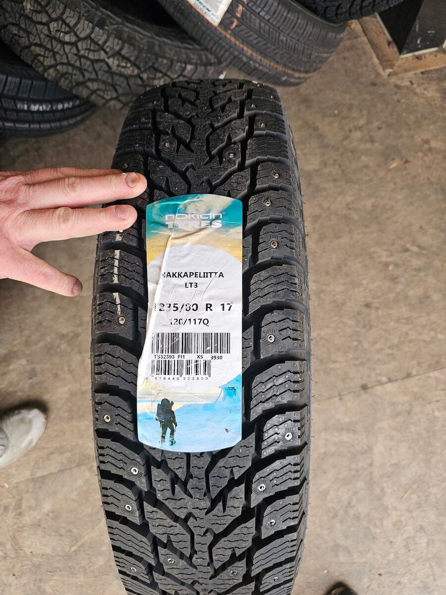 LT235/80r17 Nokian Hakkapeliitta LT3 Studded Snow Tires LT 235 80 17 New set 4