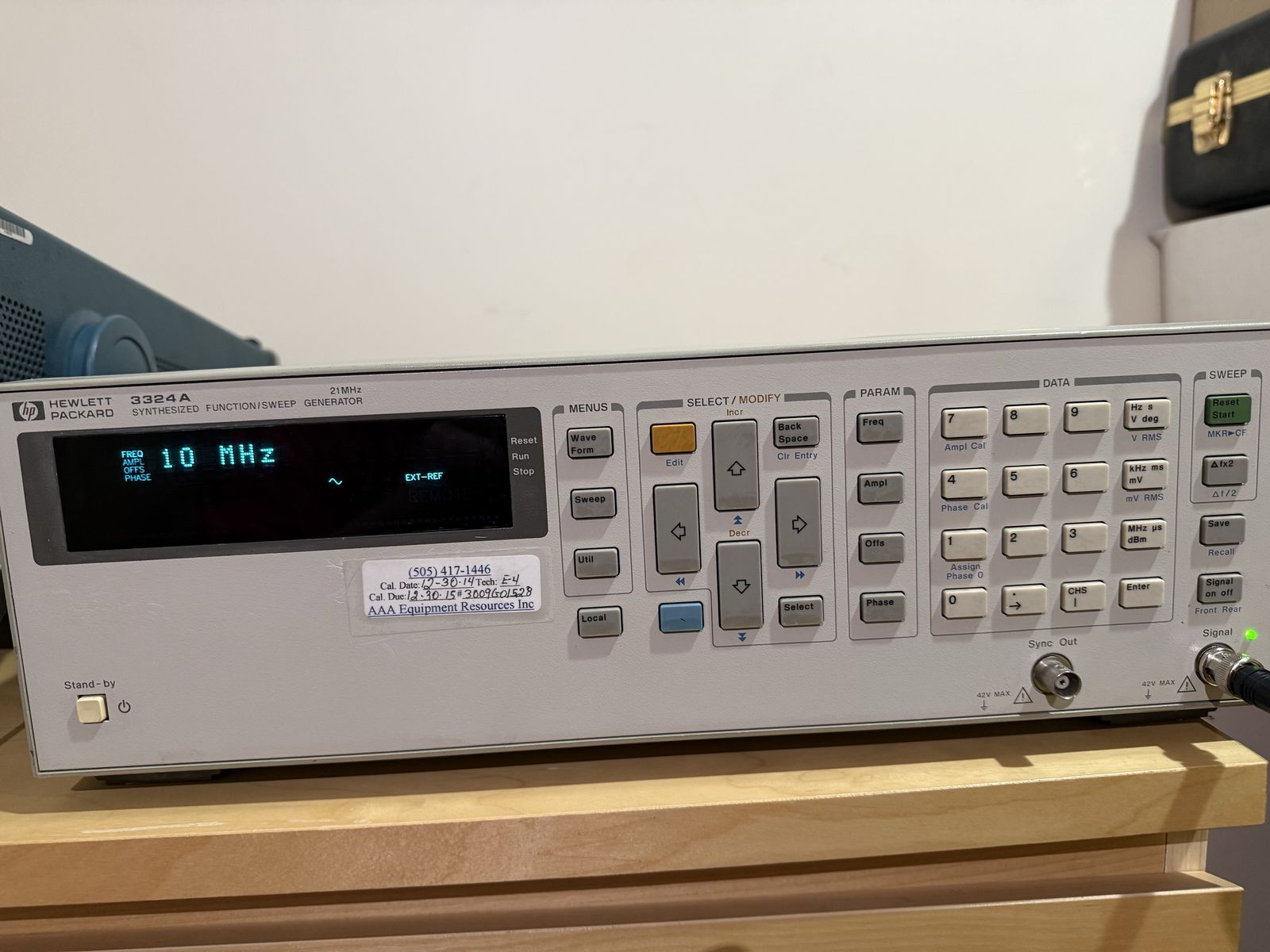 HP 3324A 21MHz Synthesized Function Sweep Generator with OCXO