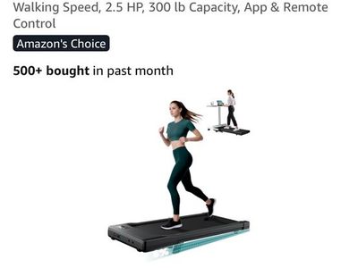 DeerRun Under Desk Walking Pad Treadmill with Incline & Remote