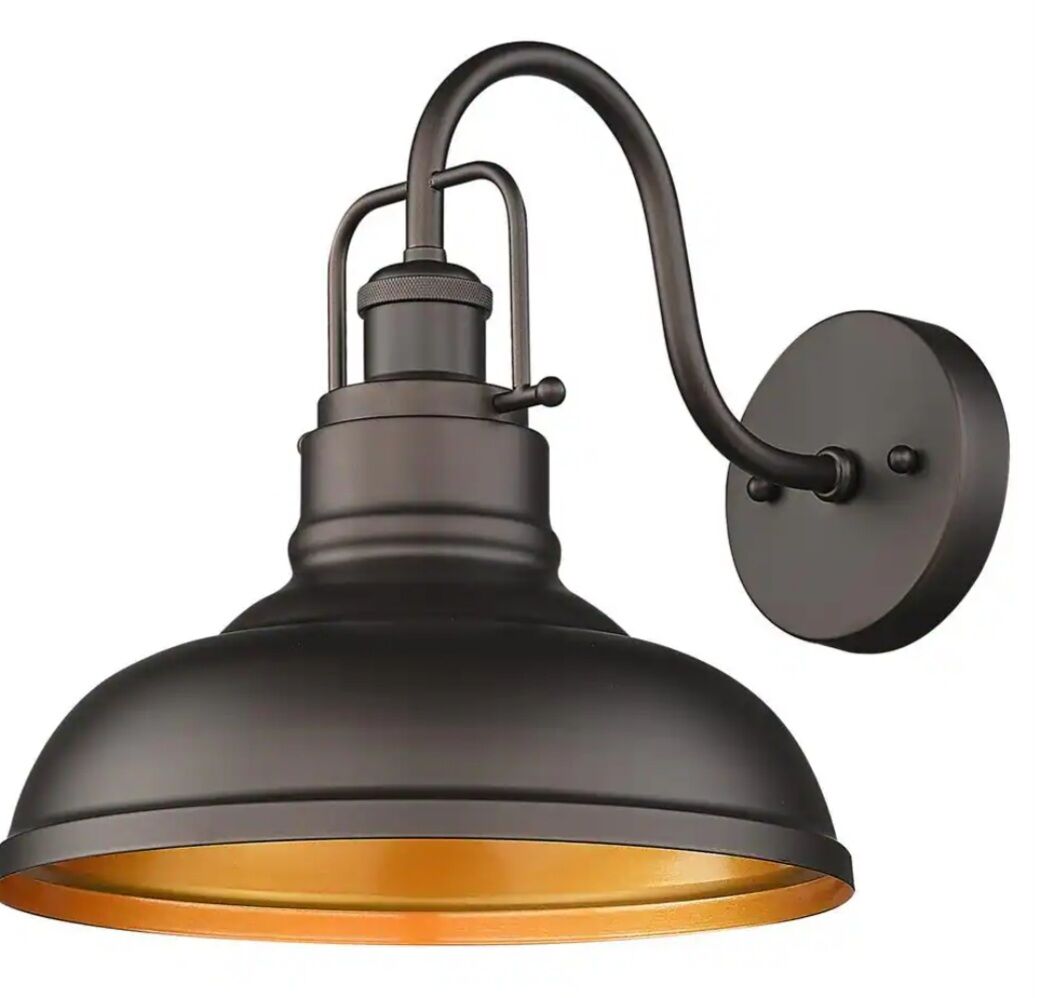 FARMHOUSE 11" OILRUBBED BRONZE FINISH GOOSE NECK LIGHT