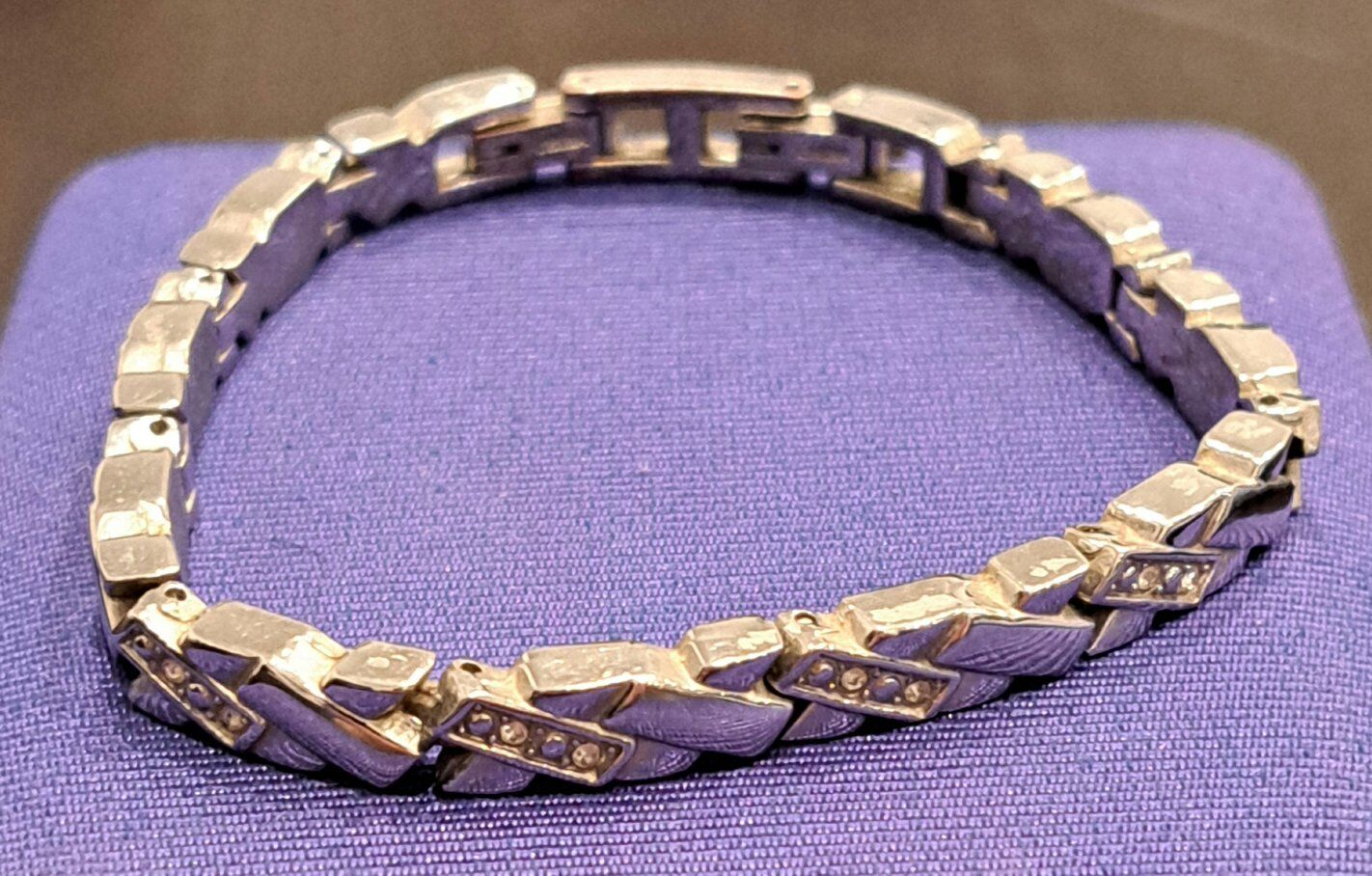 Vintage Silver Articulate Metal Bracelet