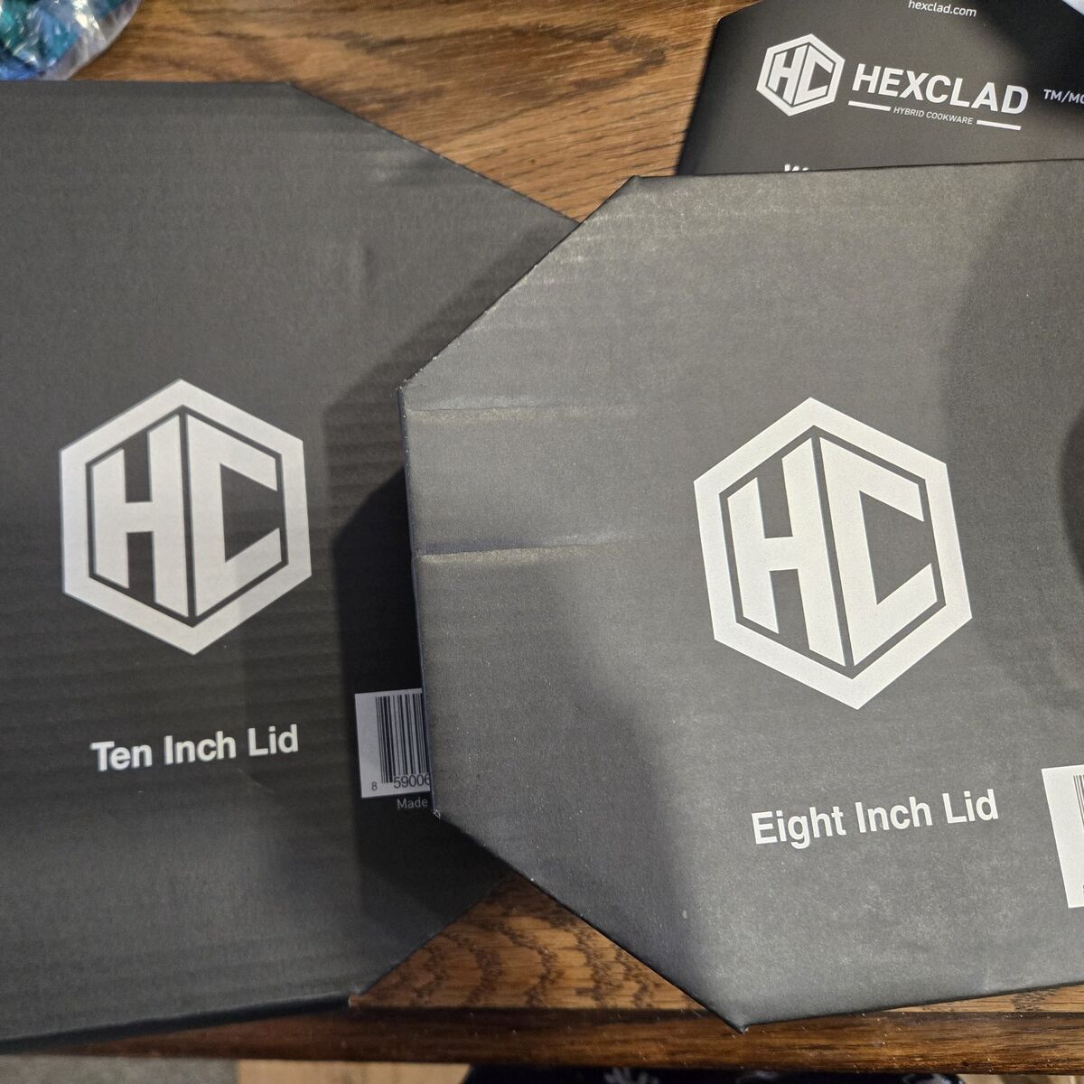 HexClad 8" and 10" pan/pot lids, brand new