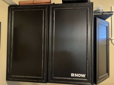 Black Cherry wood Kitchen/office Cabinets