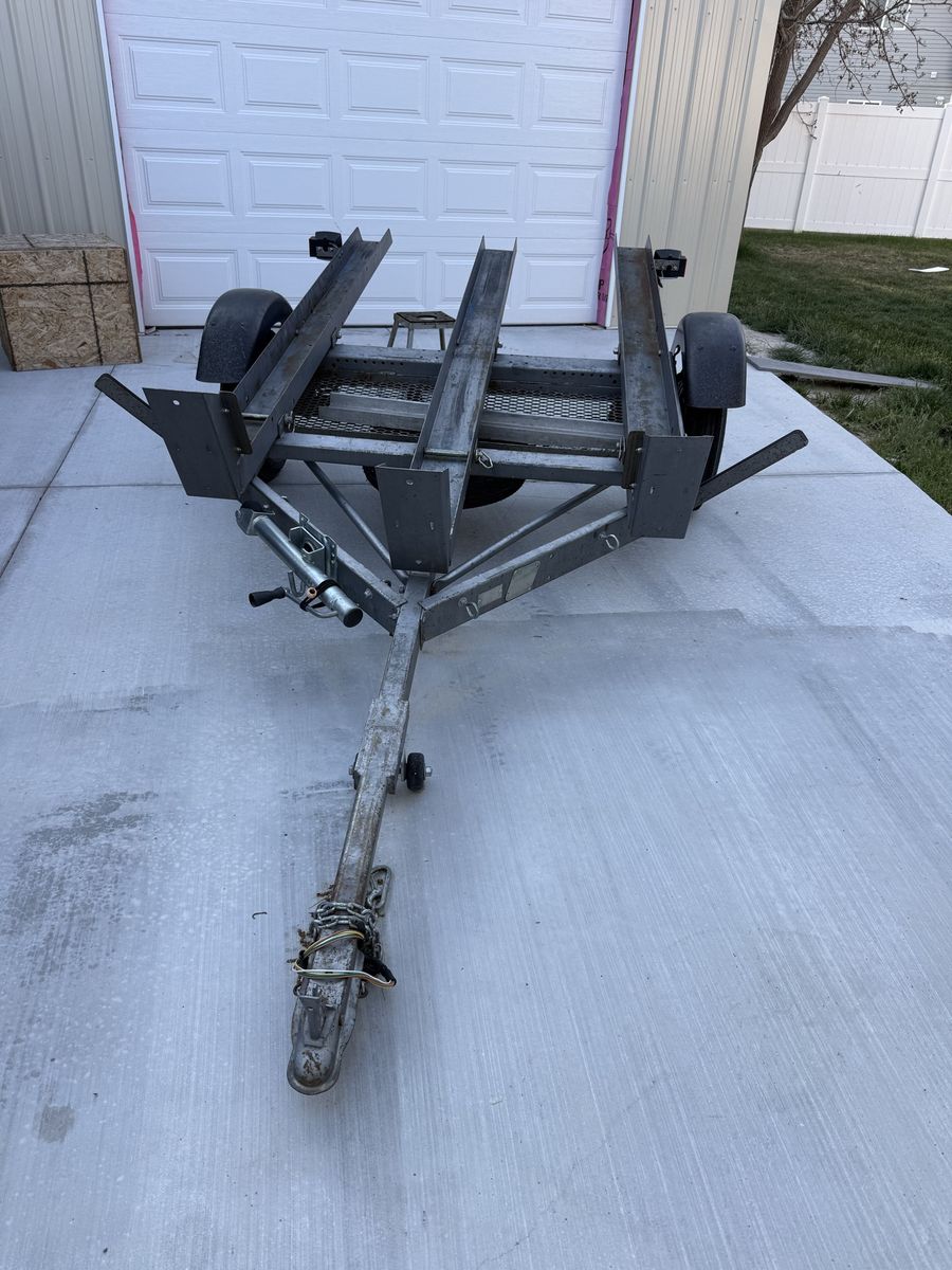3 Place Tilting Motorcycle Trailer