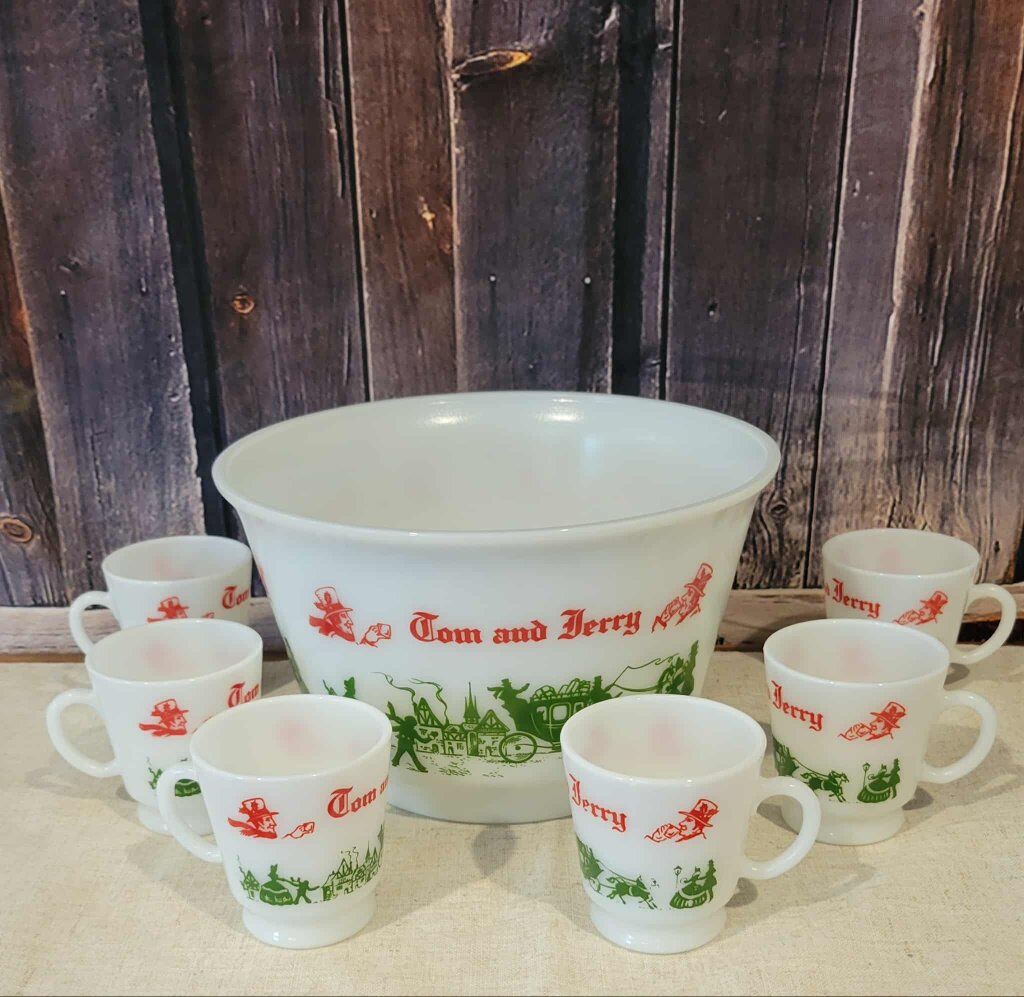 Elegant Tom n Jerry Eggnog serving set