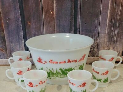 Elegant Tom n Jerry Eggnog serving set