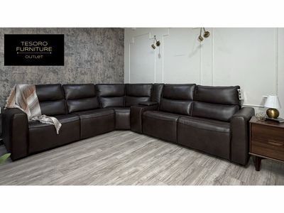 NEW AYDEN & IVY GROVE LEATHER RECLINER SECTIONAL AMAZING DEAL‼️WE OFFER DELIVERY