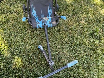 EzyRoller Classic Ride-On Toy - Black and Blue