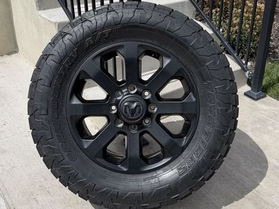 Dodge Ram 3500 Rims and Tires 35/12.50R20 Toyo AT3 Load E Like new