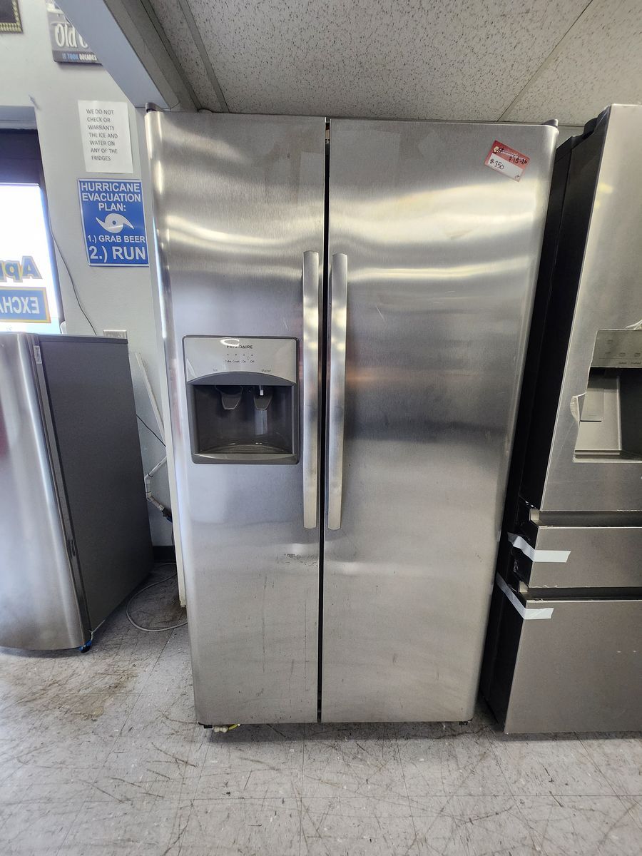 Frigidaire Stainless Steel Side-by-Side Refrigerator W-Warranty