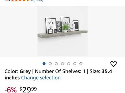 Floating shelf