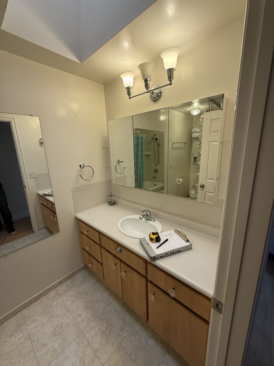 60” Bathroom Vanity with Sink & Countertop