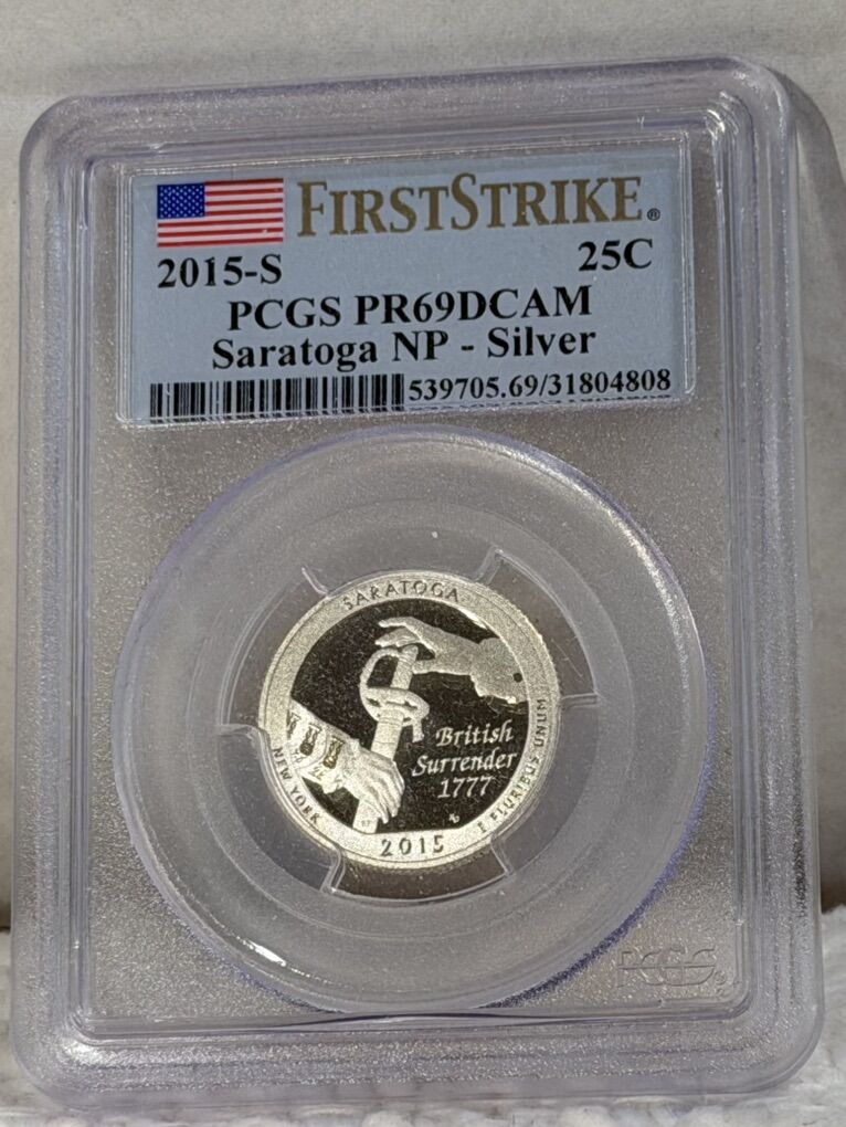 2015-S Saratoga NP Silver Quarter PCGS Graded PR69